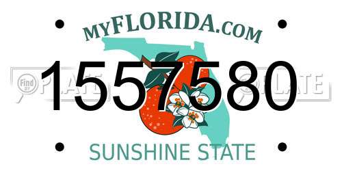 1557580 Florida License Plate