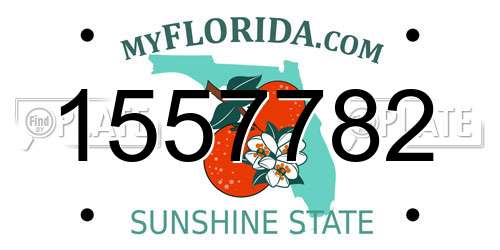 1557782 Florida License Plate