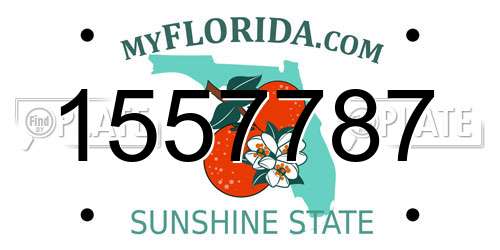 1557787 Florida License Plate