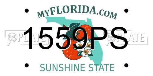 1559PS Florida License Plate