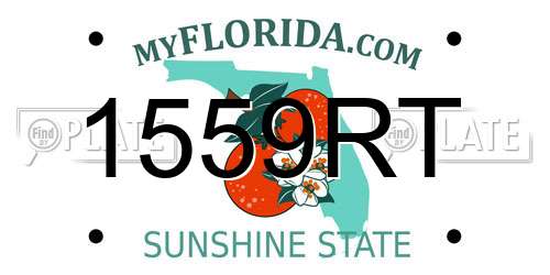 1559RT Florida License Plate