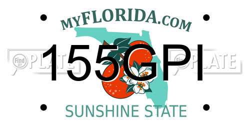 155GPI Florida License Plate