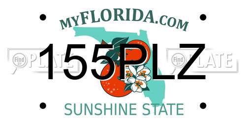 155PLZ Florida License Plate