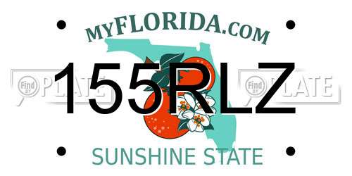 155RLZ Florida License Plate