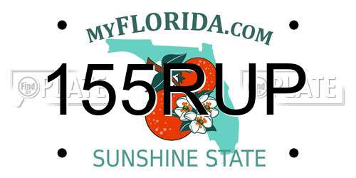 155RUP Florida License Plate