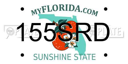 155SRD Florida License Plate
