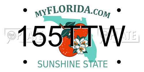 155TTW Florida License Plate