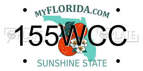 155WCC Florida License Plate