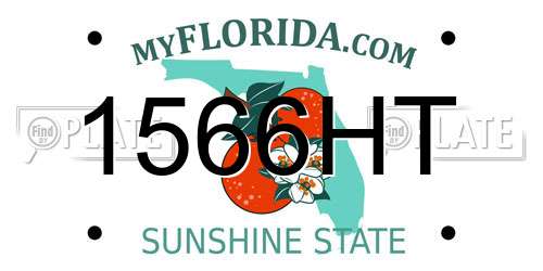 1566HT Florida License Plate