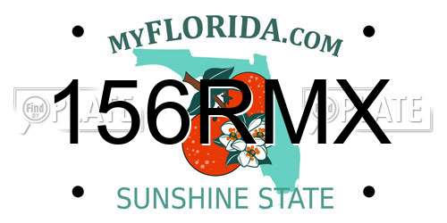 156RMX Florida License Plate