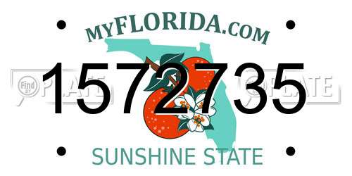 1572735 Florida License Plate