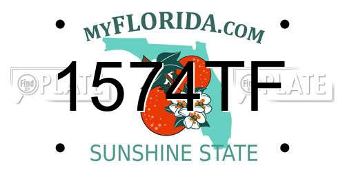 1574TF Florida License Plate
