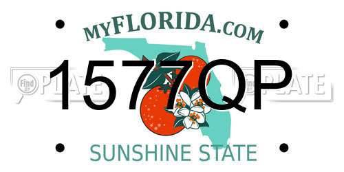 1577QP Florida License Plate