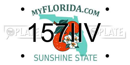 157IIV Florida License Plate