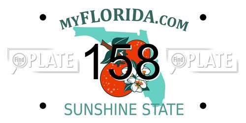 158 Florida License Plate