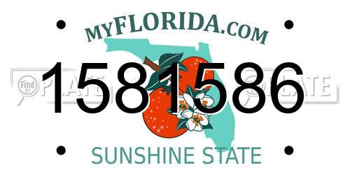 1581586 Florida License Plate