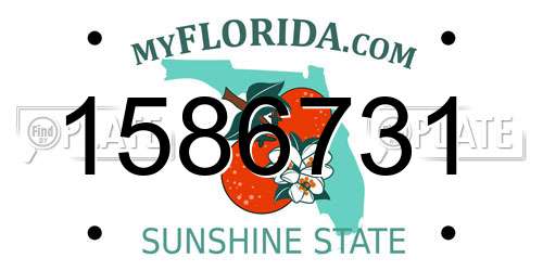 1586731 Florida License Plate