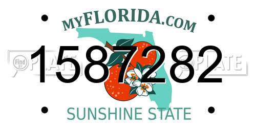 1587282 Florida License Plate