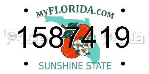 1587419 Florida License Plate
