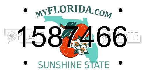 1587466 Florida License Plate