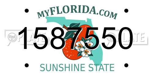 1587550 Florida License Plate