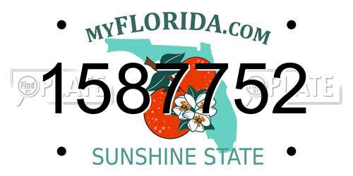 1587752 Florida License Plate
