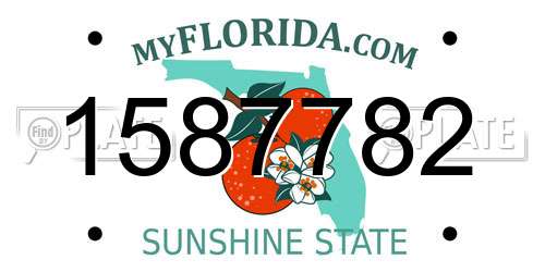 1587782 Florida License Plate