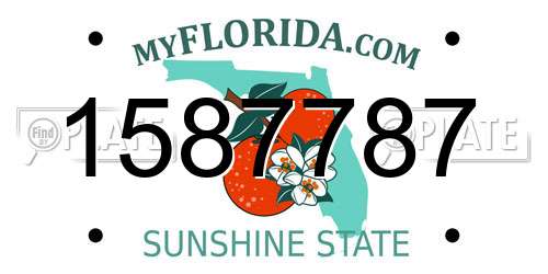 1587787 Florida License Plate