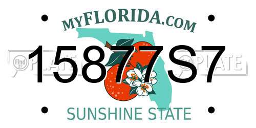 15877S7 Florida License Plate