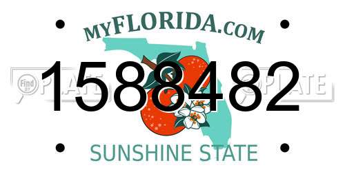 1588482 Florida License Plate