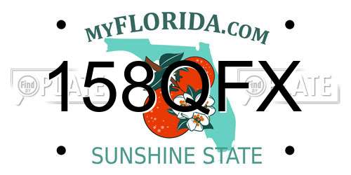 158QFX Florida License Plate