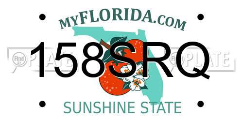 158SRQ Florida License Plate