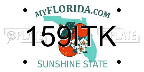 159ITK Florida License Plate