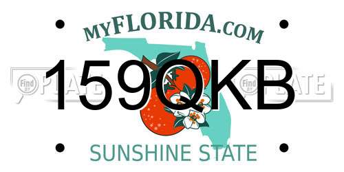 159QKB Florida License Plate