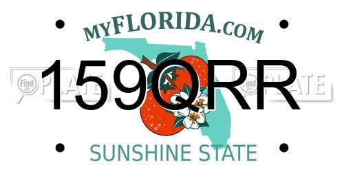 159QRR Florida License Plate
