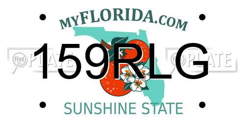 159RLG Florida License Plate