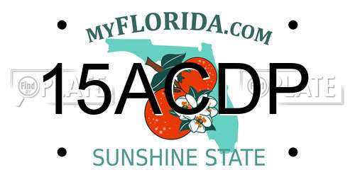 15ACDP Florida License Plate