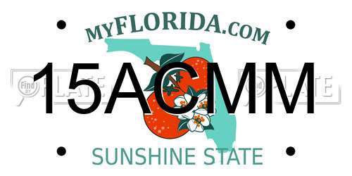 15ACMM Florida License Plate
