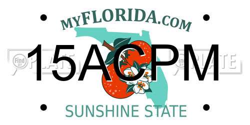 15ACPM Florida License Plate