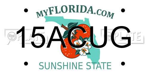 15ACUG Florida License Plate