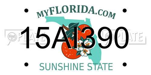 15AI390 Florida License Plate