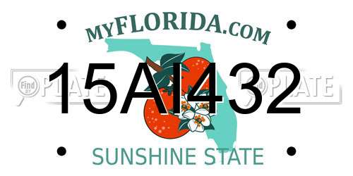 15AI432 Florida License Plate