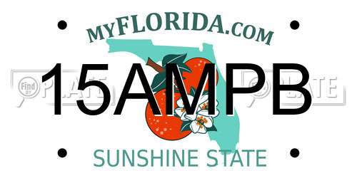 15AMPB Florida License Plate