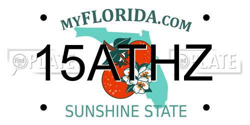 15ATHZ Florida License Plate