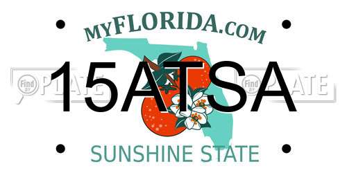15ATSA Florida License Plate