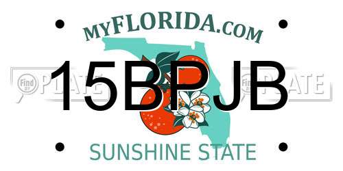 15BPJB Florida License Plate