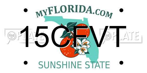 15CFVT Florida License Plate