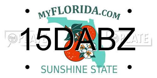 15DABZ Florida License Plate