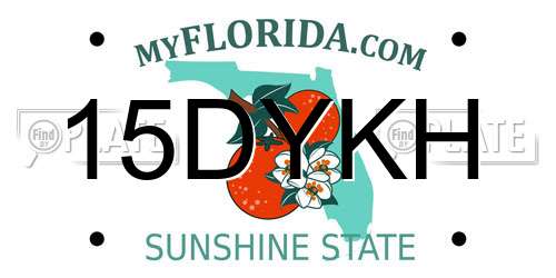 15DYKH Florida License Plate
