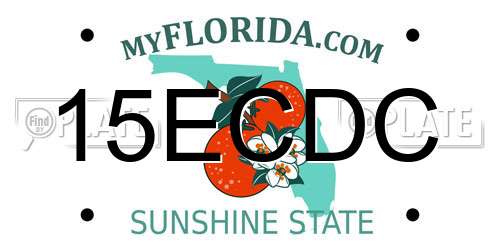 15ECDC Florida License Plate